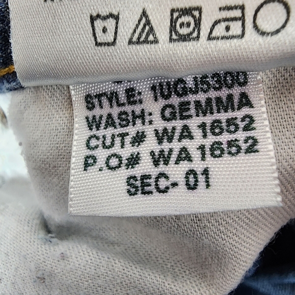 Joes Jeans Ex-Lover Destroyed Distressed Cropped Medium Blue Gemma Wash Size 30 - Picture 16 of 16